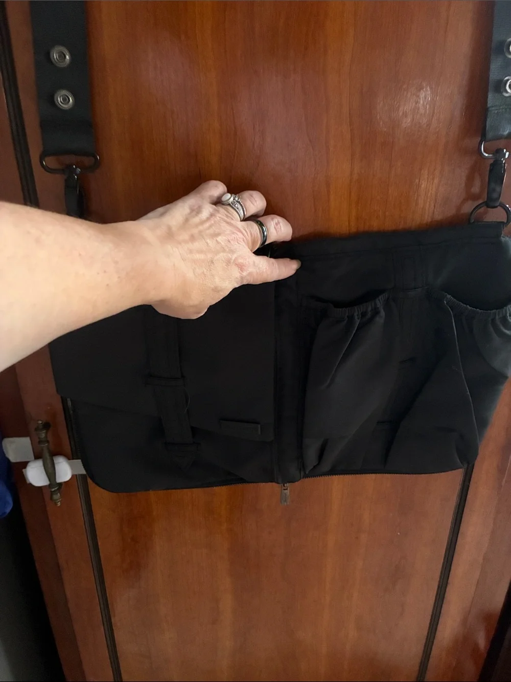 Vintage Baby Cargo stroller diaper messenger bag that clips attach to stroller